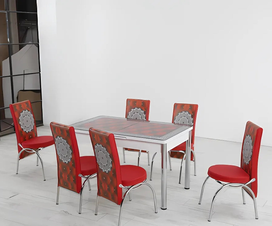 Red and white Dining
