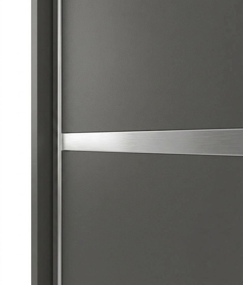 Modern  Sliding Door Wardrobe with Mirror – Spacious Bedroom Storage Closet