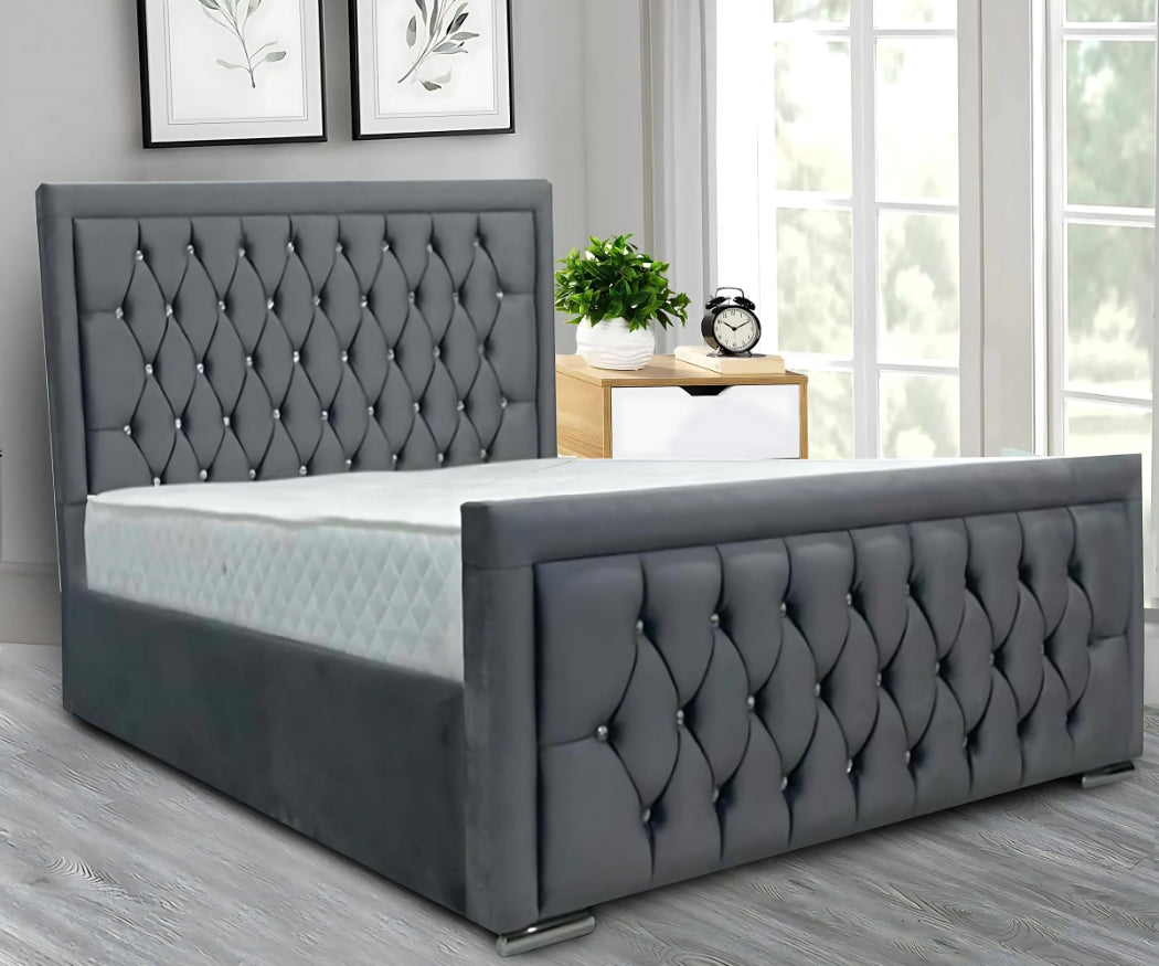 Hilton bed (Grey)