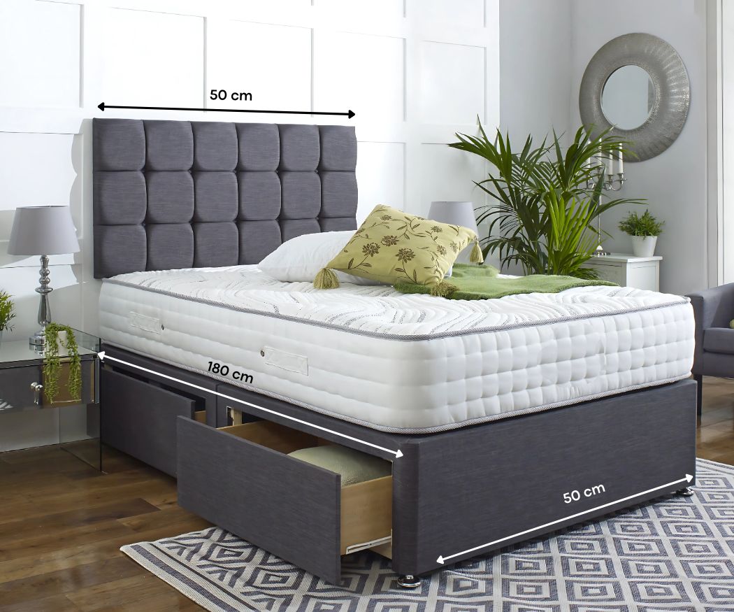 Divan bed (Dark Grey)