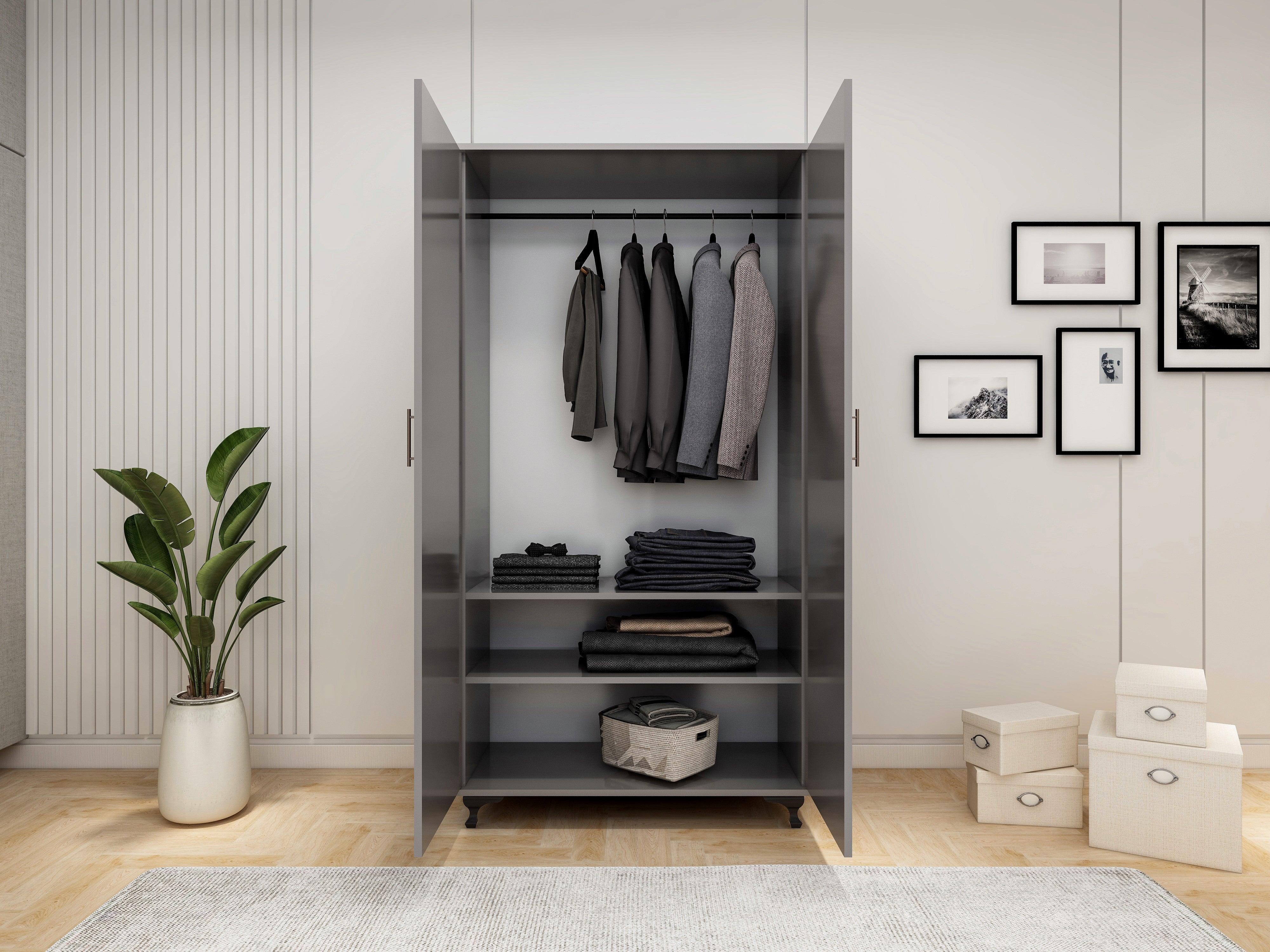 Wardrobe Two doors mirror