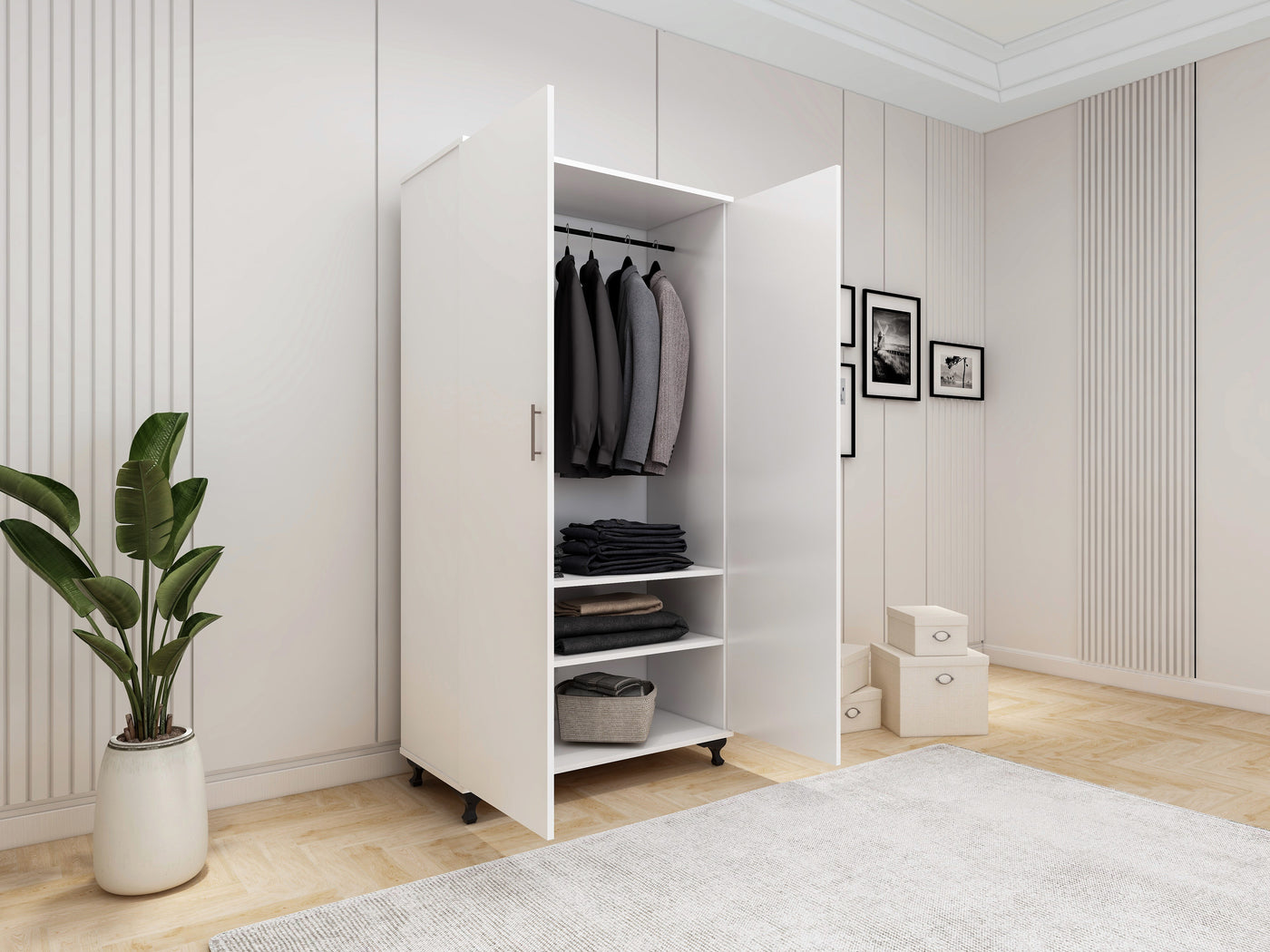 Wardrobe Two doors mirror