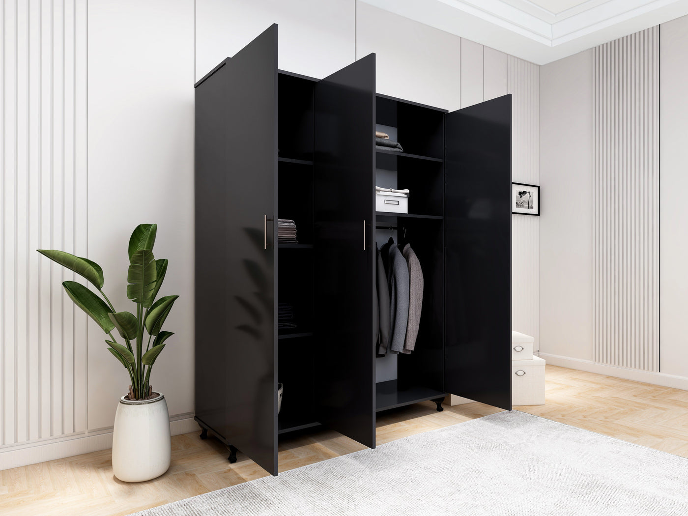 Wardrobe Three doors mirror