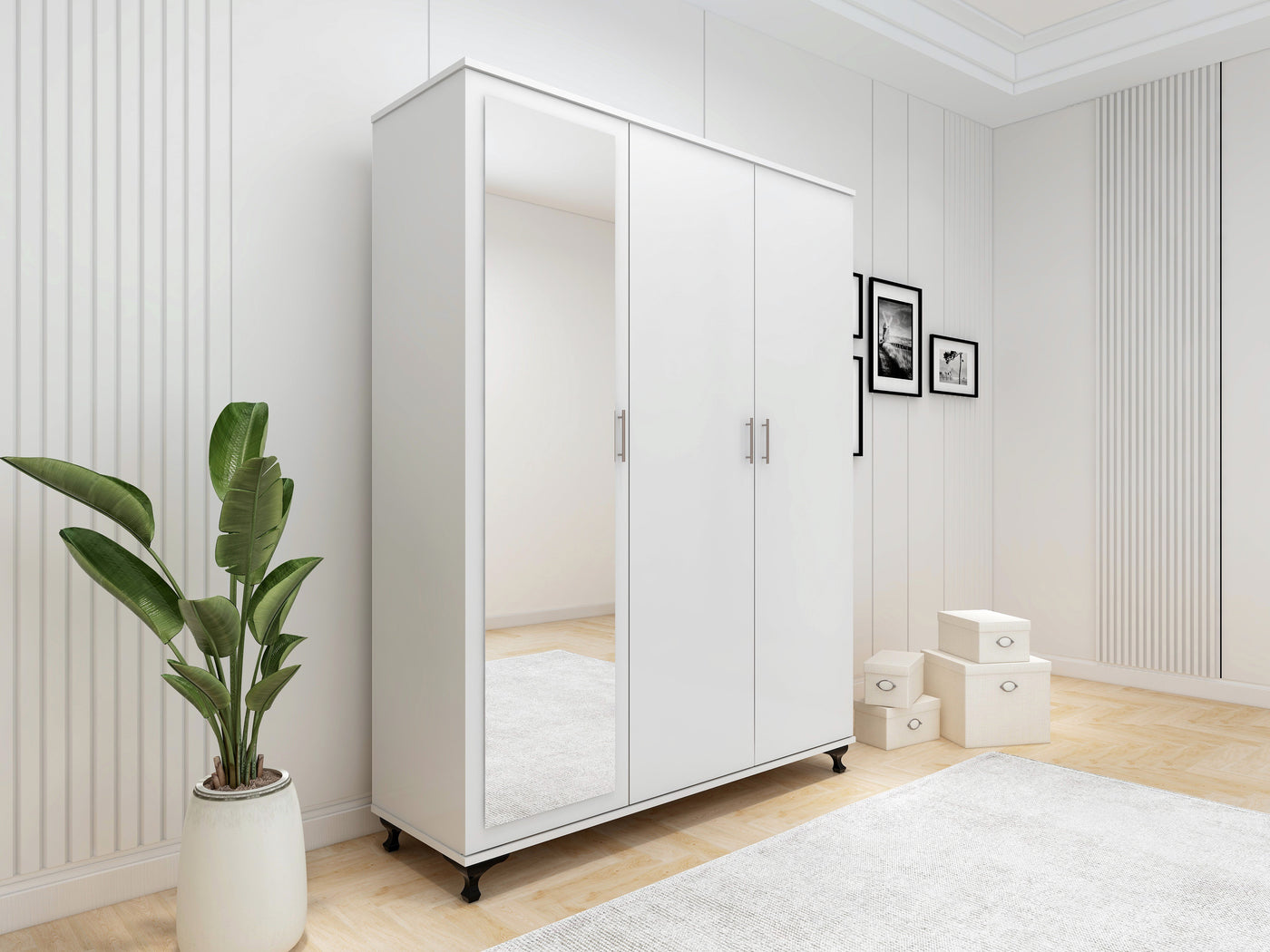 Wardrobe Three doors mirror