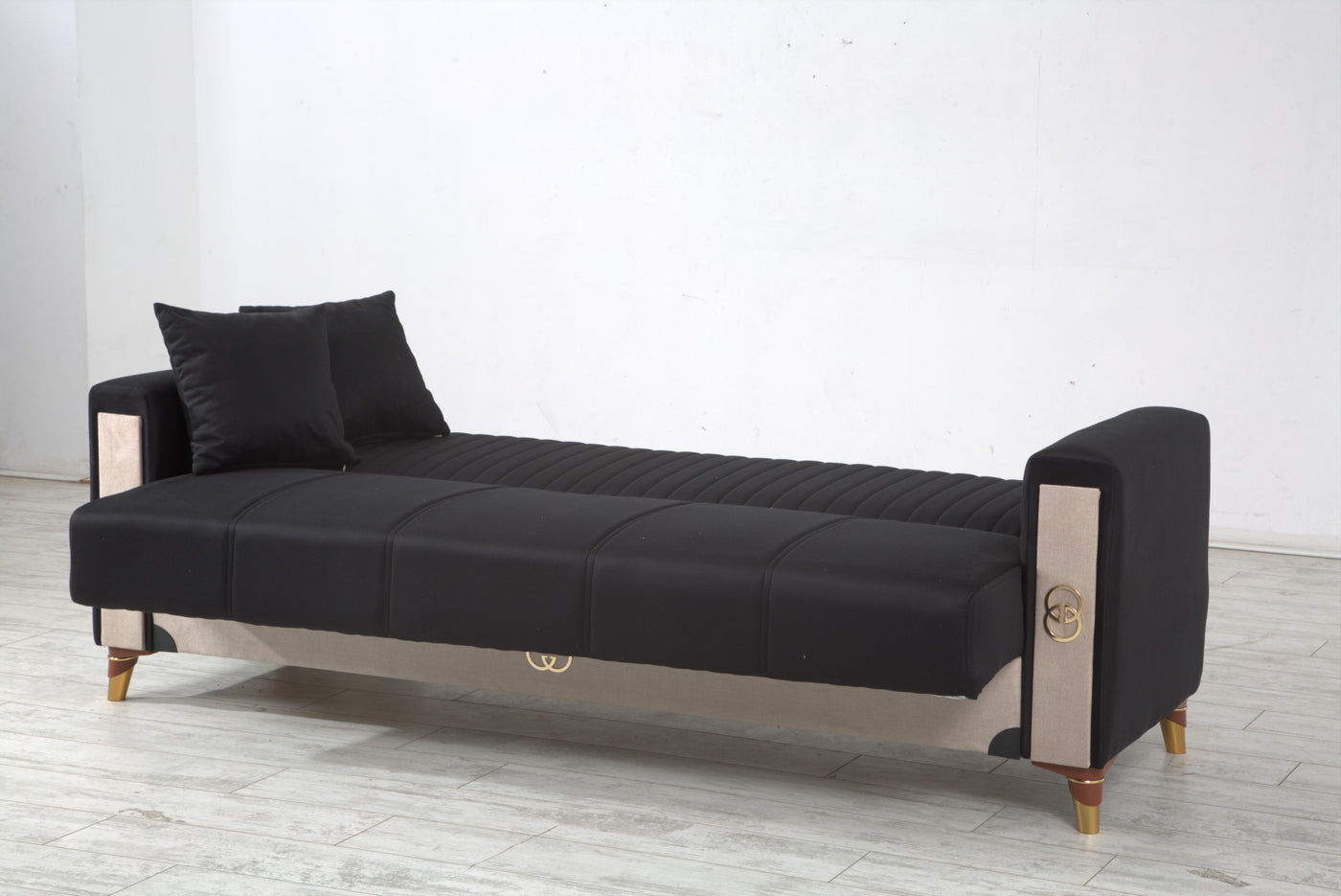 3 seater sofa black gucci