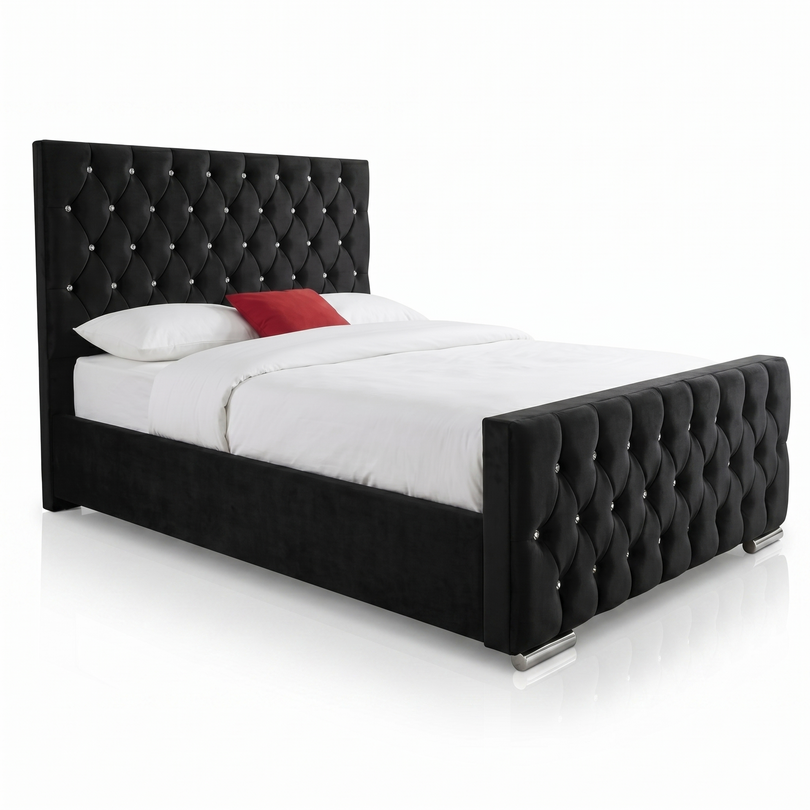 Luxury Florida storage bed with premium spring base and mattress Belgium delivery