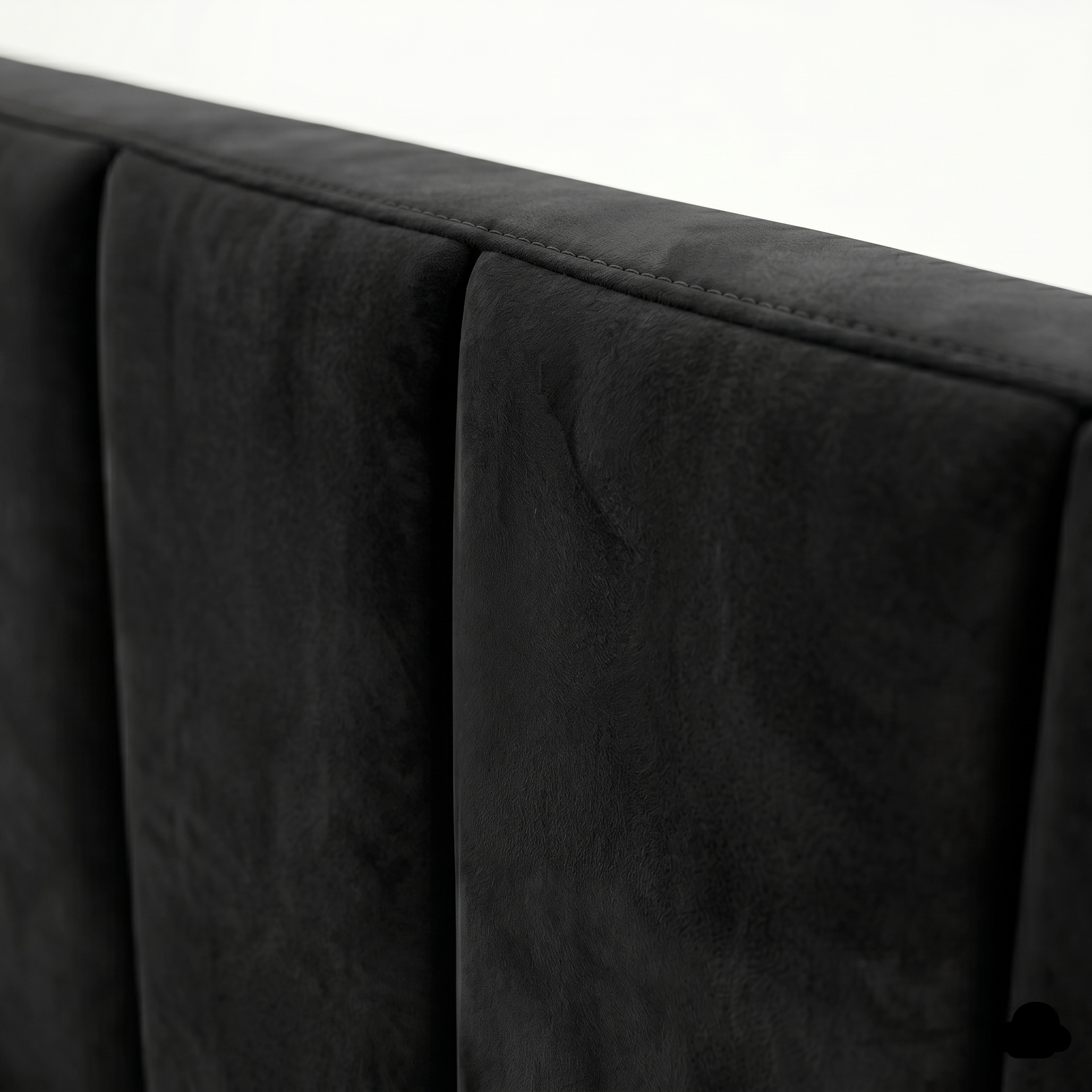 Luxury Panel-Line Velvet Storage Bed with mattress and  Steel Legs