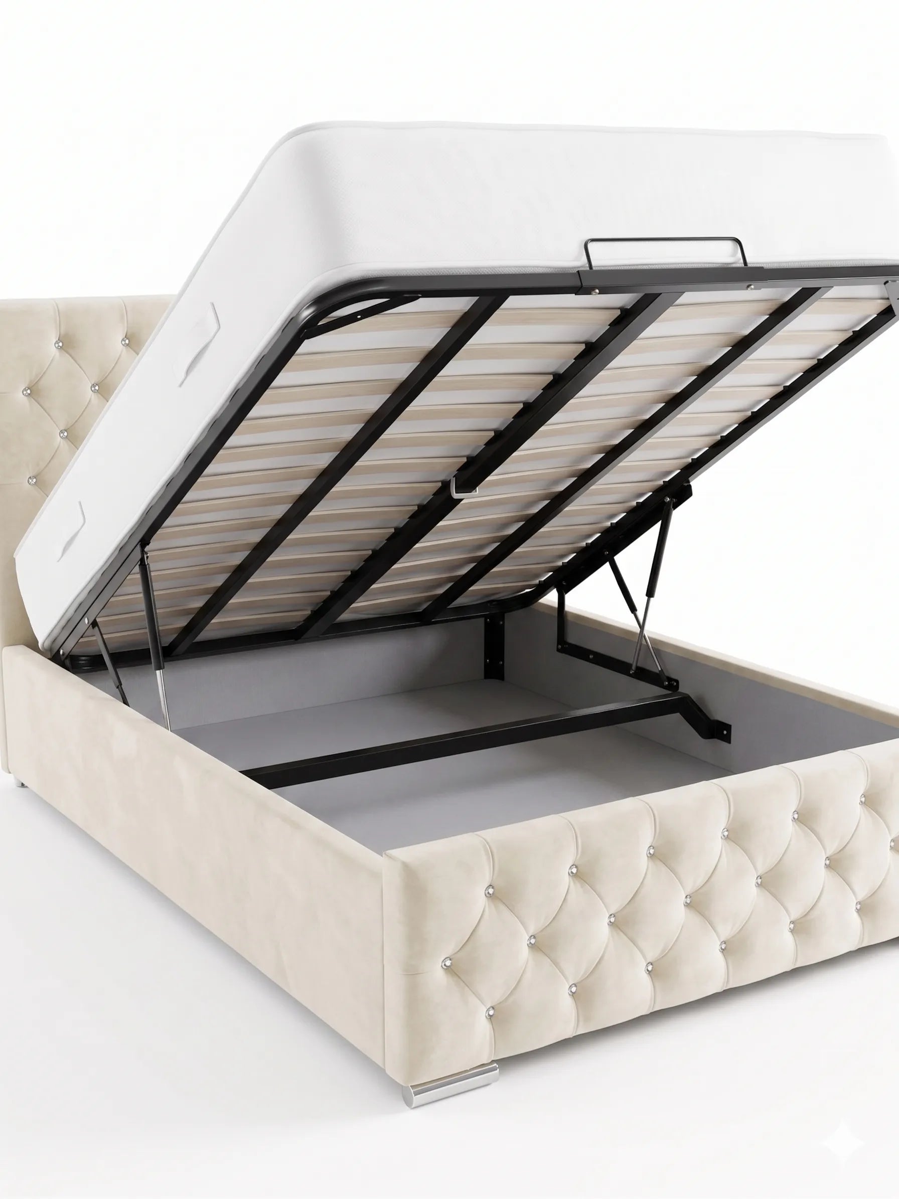 Luxury Florida Storage Bed , Premium Spring Base & High-Quality Mattress Support