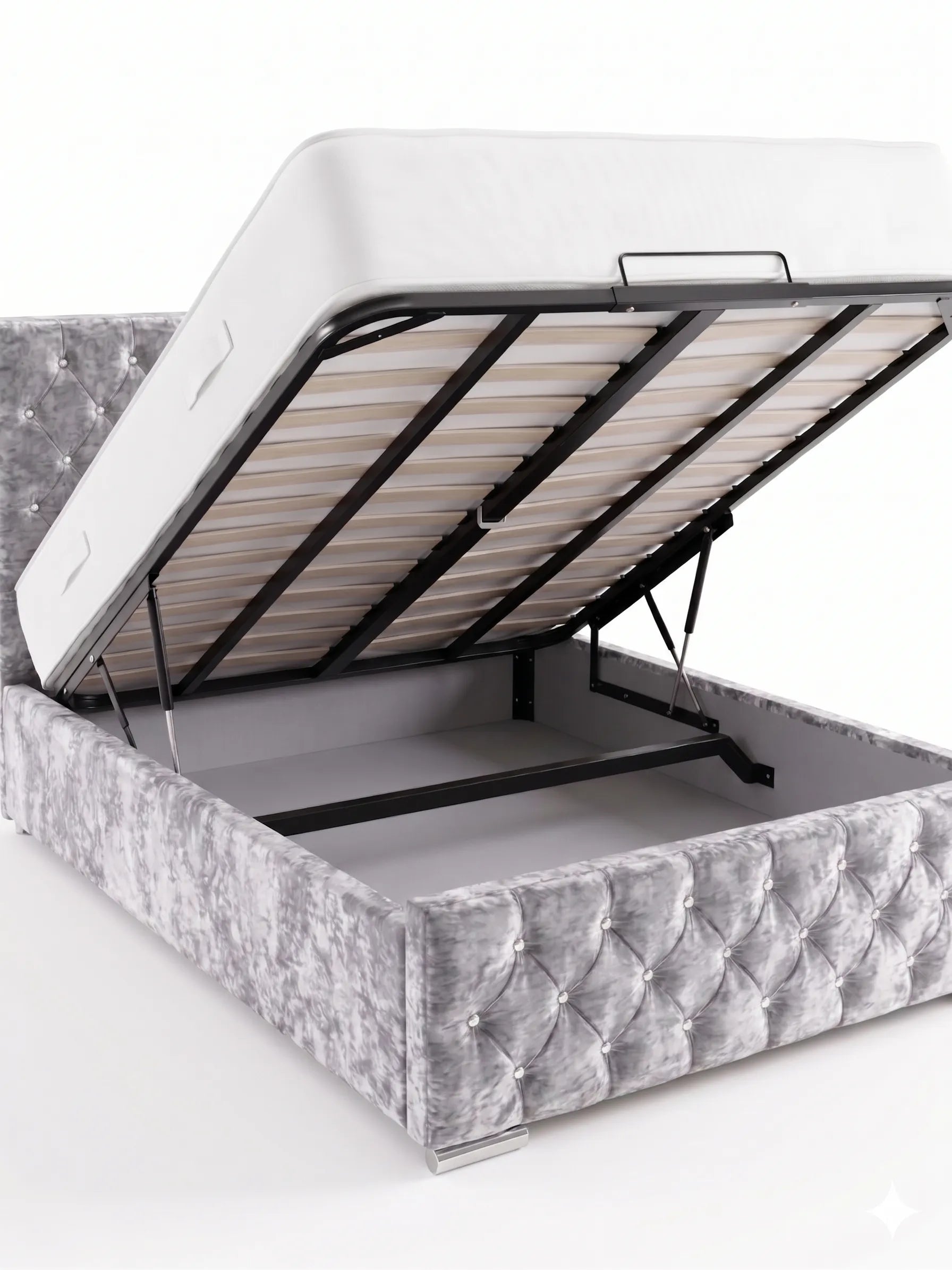 Luxury Florida Storage Bed , Premium Spring Base & High-Quality Mattress Support