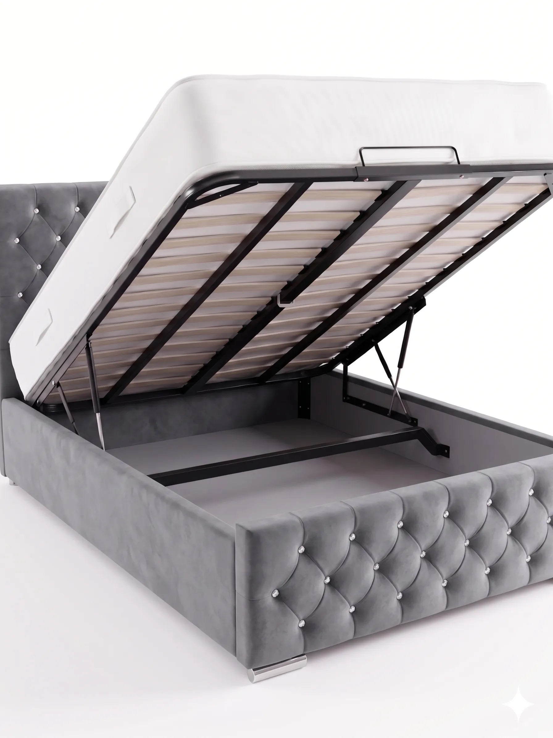 Luxury Florida Storage Bed , Premium Spring Base & High-Quality Mattress Support