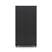Modern Two-Door Bedroom Wardrobe with Spacious Storage Design