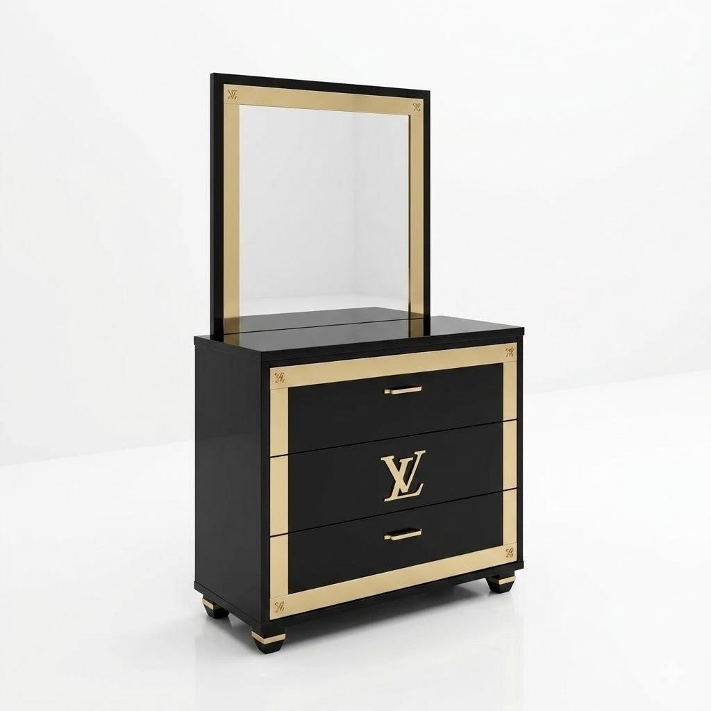 The Royale 5-Piece LV/Gucci Bedroom Suite: Premium Bedroom Furniture Collection