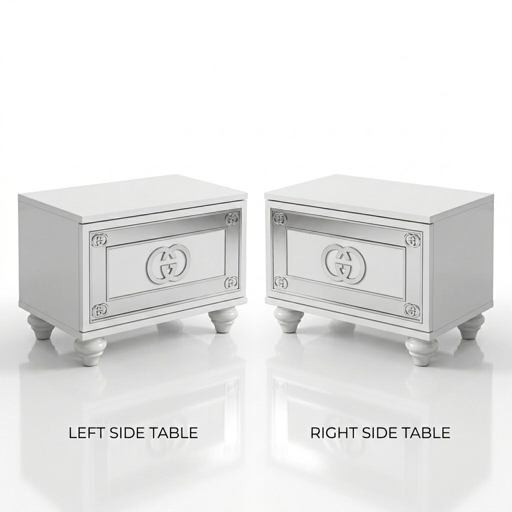 The Royale 5-Piece LV/Gucci Bedroom Suite: Premium Bedroom Furniture Collection