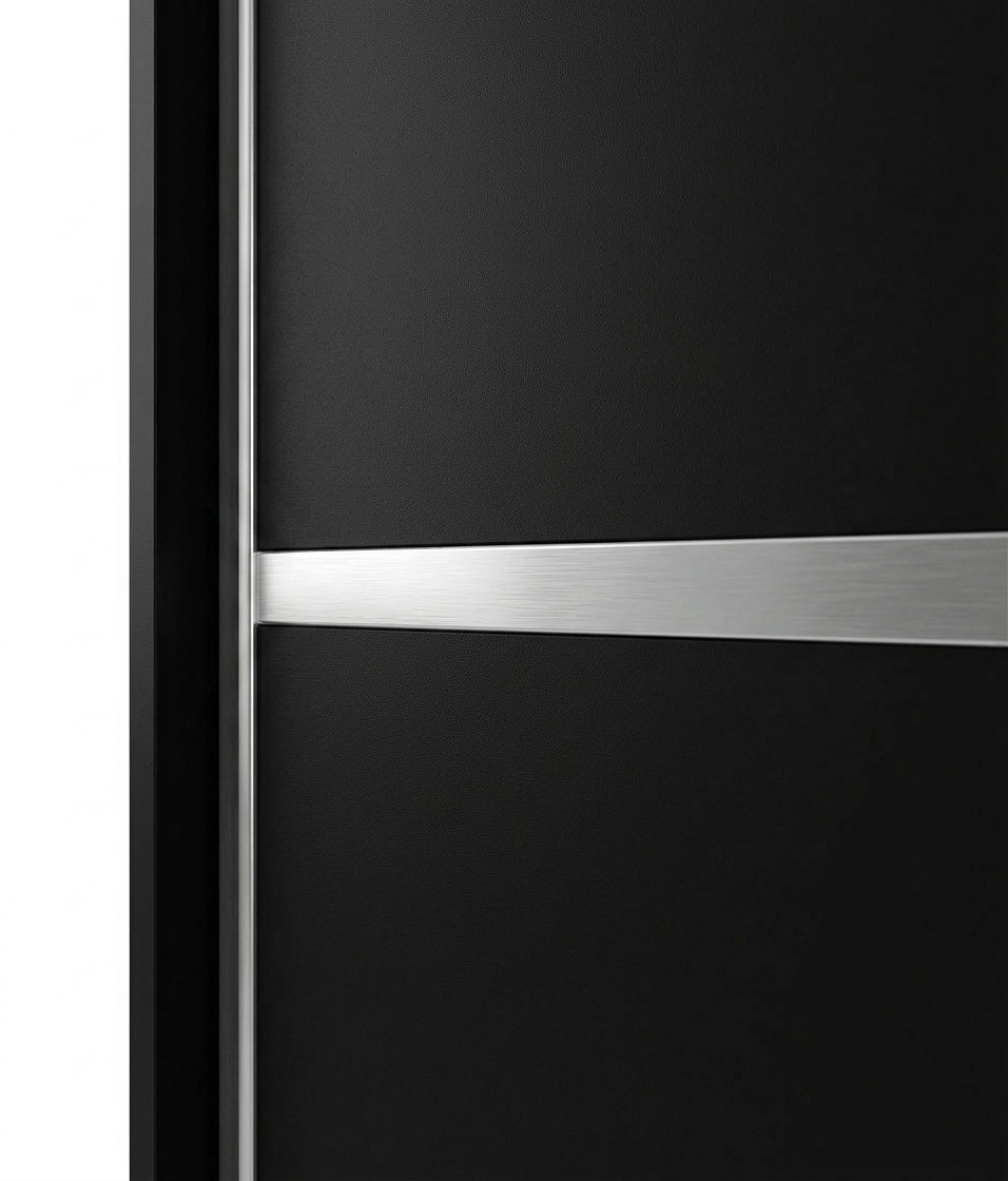 Modern  Sliding Door Wardrobe with Mirror – Spacious Bedroom Storage Closet