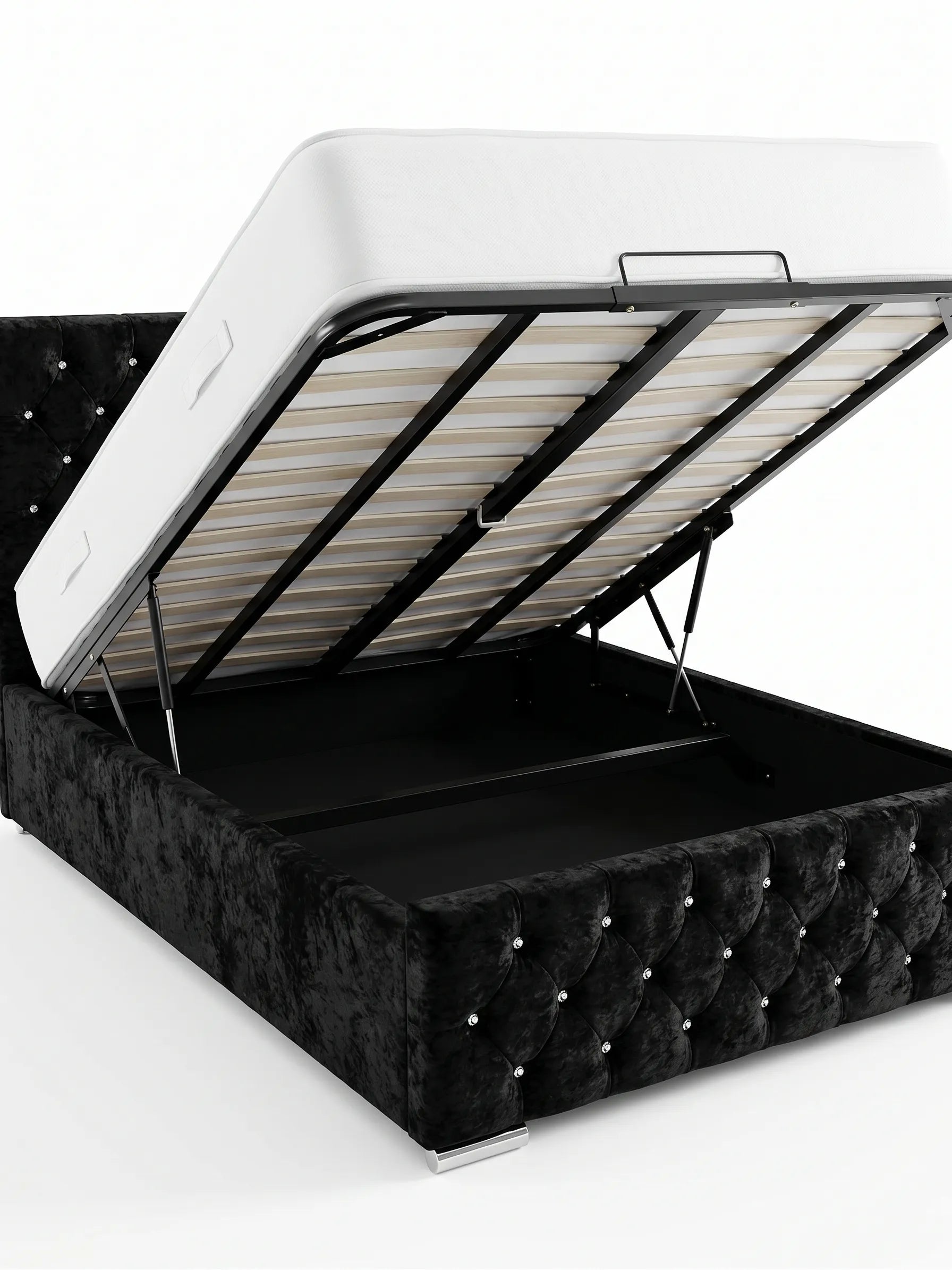 Luxury Florida Storage Bed , Premium Spring Base & High-Quality Mattress Support