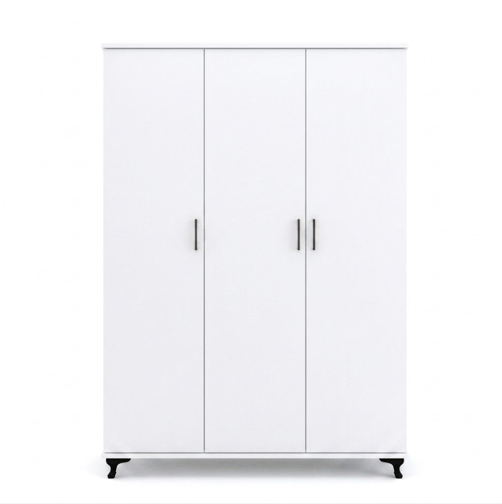 Black Three Door Wardrobe – Modern Spacious Bedroom Storage at NewLookHome