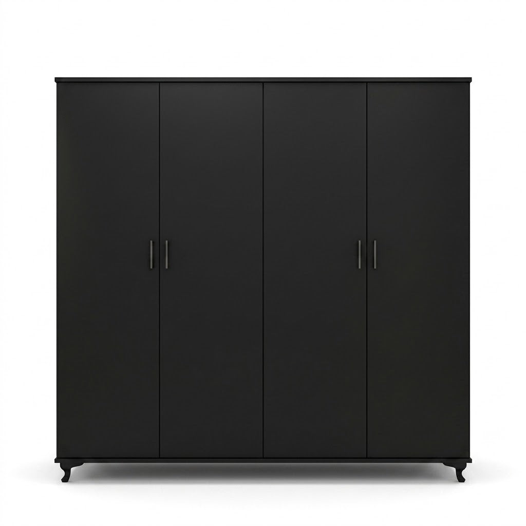 Luxury Four-Sided Walk-In Wardrobe with Premium Storage Space
