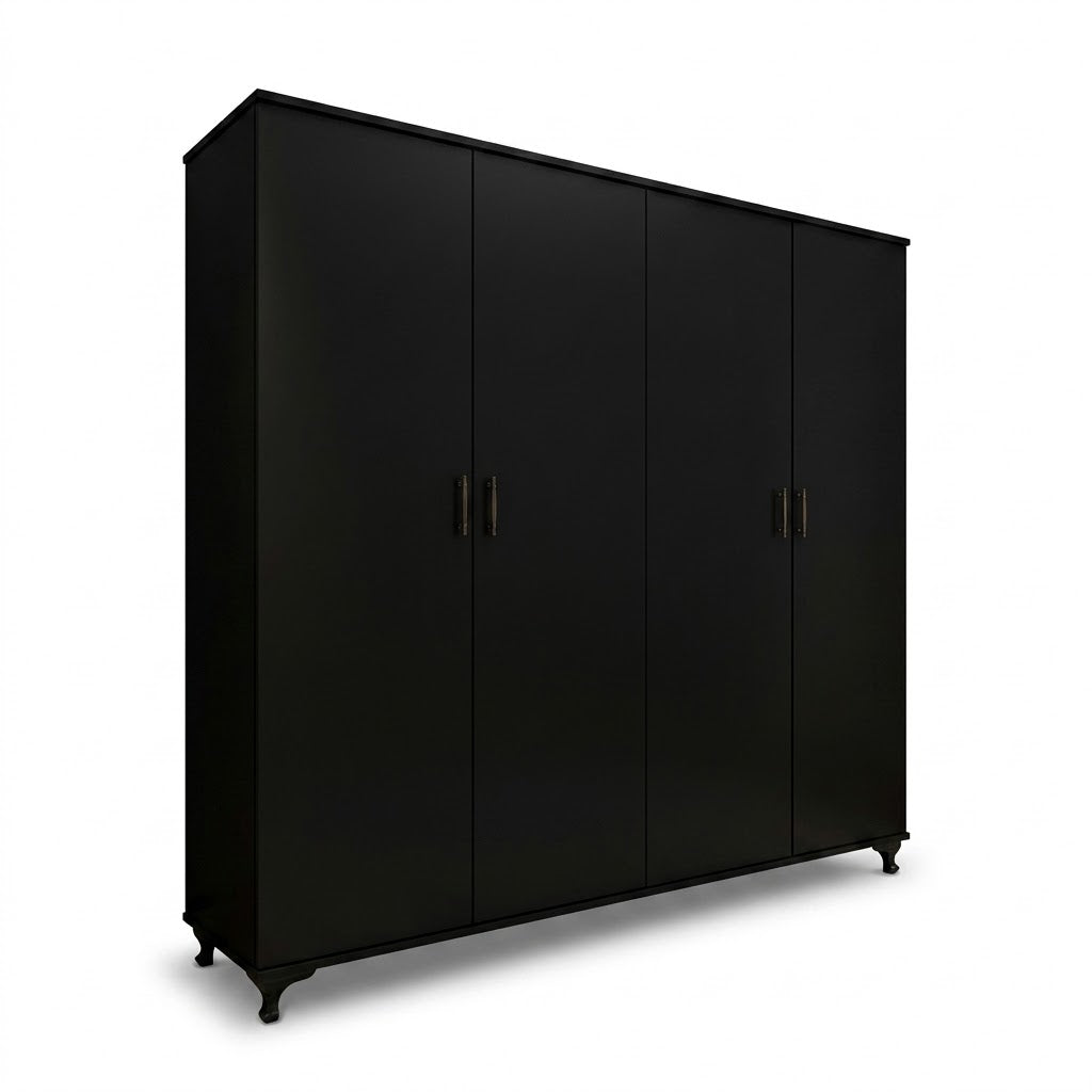 Luxury Four-Sided Walk-In Wardrobe with Premium Storage Space