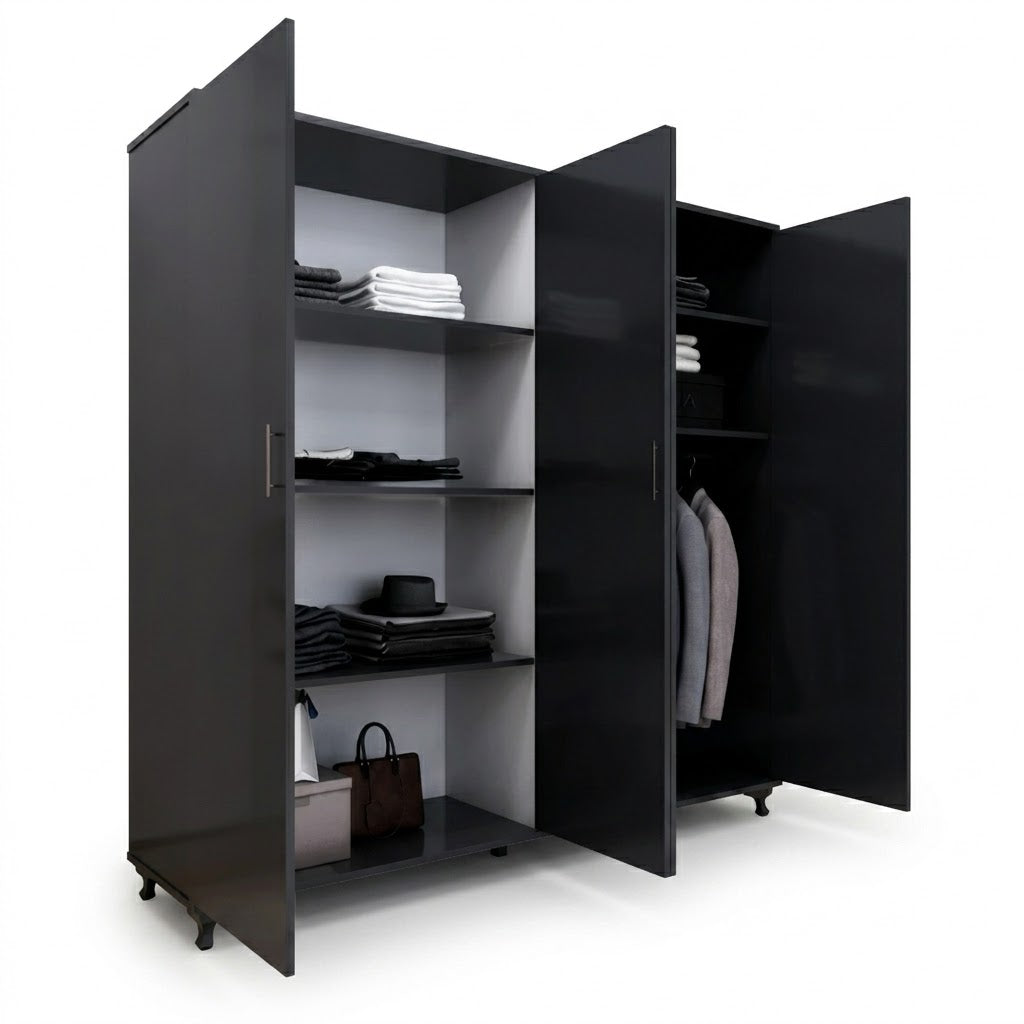 Luxury Four-Sided Walk-In Wardrobe with Premium Storage Space