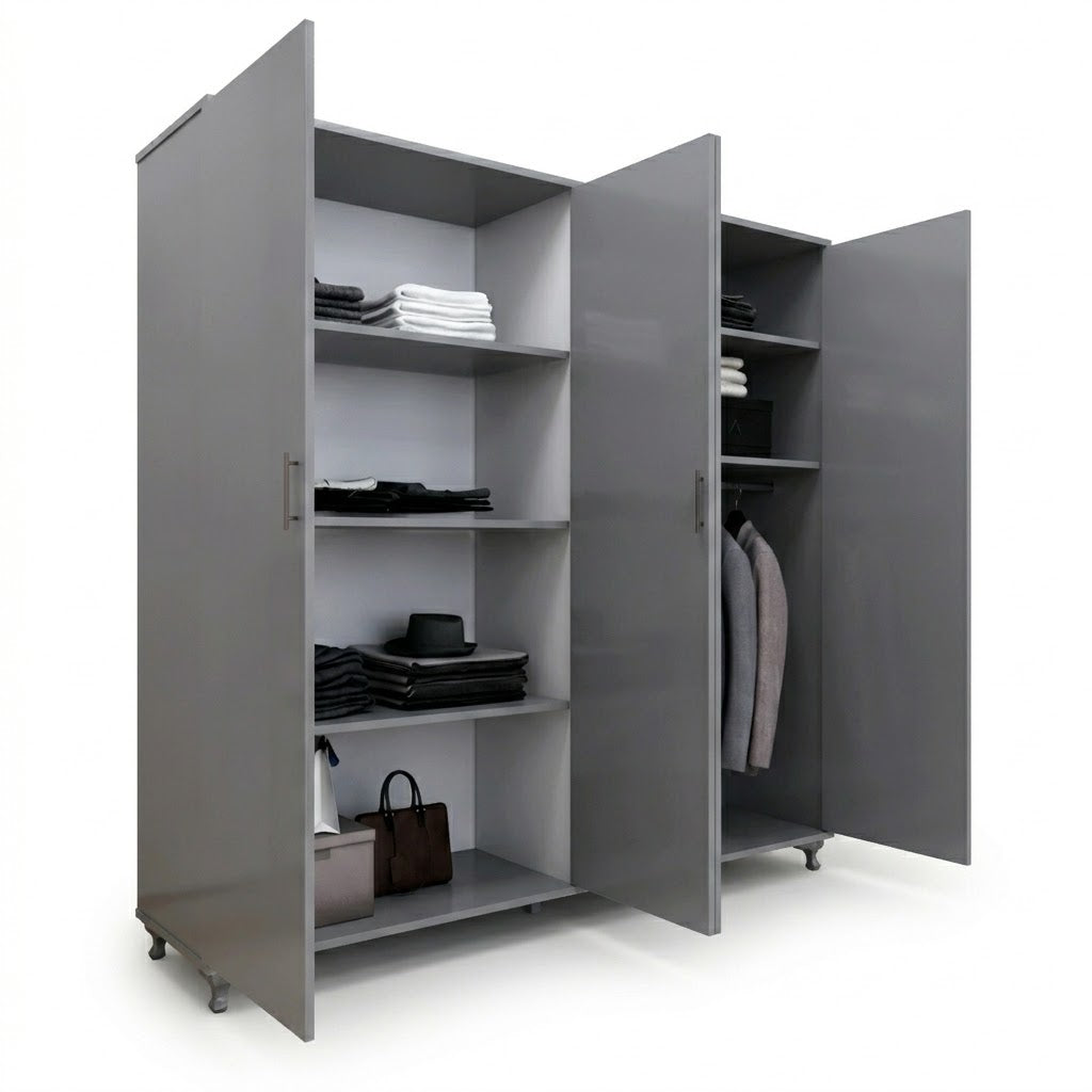 Luxury Four-Sided Walk-In Wardrobe with Premium Storage Space